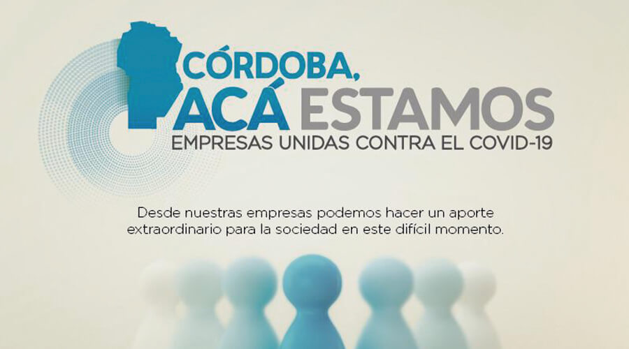 Córdoba, acá estamos. Unidos contra el Coronavirus.
